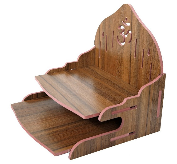 Wooden Temple for Home & Office, Light Weight Puja Mandir