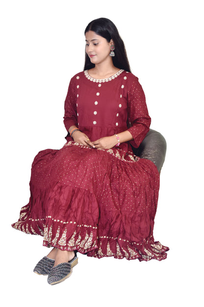 Top kurti with ghaghrta