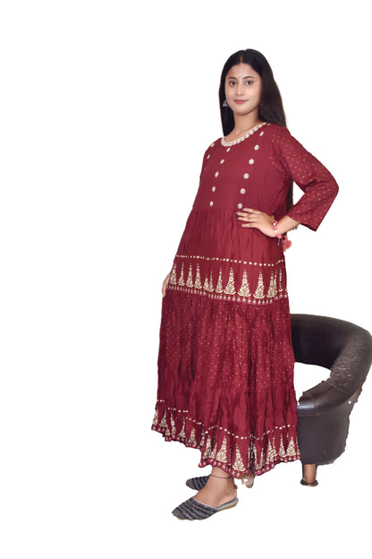 Top kurti with ghaghrta